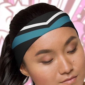 Vigilante Athletic Headband | Fun Anti-Hero Villain Inspired Costume Accessory for Theme Races, Fun Workouts, Easy Ruthless Cosplay Headwear
