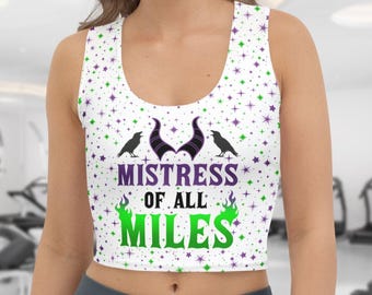 Mistress of All Miles Crop Top | Maleficent Inspired Women's Cropped Tank Top