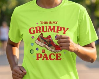 Grumpy Pace Sport Shirt | Snow White Dwarf Inspired Moisture-Wicking Runner Shirt or Tank Top