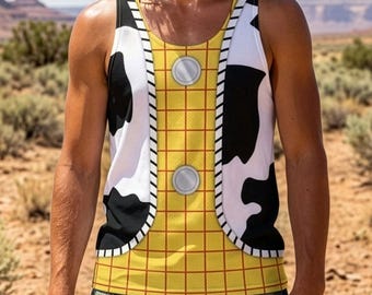 Woody Tank Top | Toy Story Inspired Cowboy Unisex / Men's Sleeveless Shirt