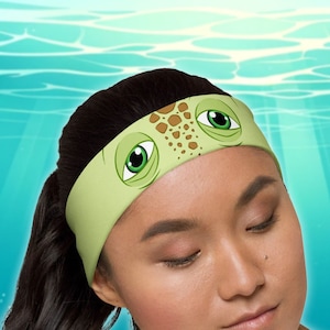 Crush Inspired Finding Nemo Turtle Character All-Over Print Athletic Headband Fun Easy Sea Turtle Cosplay Bounding runDisney Accessory