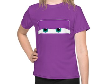 Fun Purple Car Spoof All-Over Print Kid's Costume T-Shirt