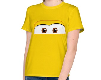 Fun Yellow Car Spoof All-Over Print Youth Costume T-Shirt