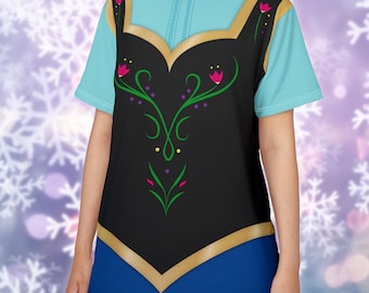 Anna Unisex S-XXXL T-Shirt | Frozen Inspired Lightweight Costume Shirt