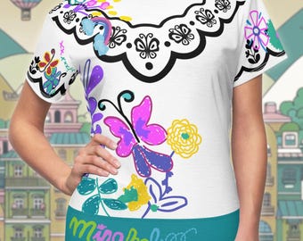 Encanto Inspired Mirabel All-Over Print Costume Lightweight Women's T-Shirt | Cute Magical runDisney Running Costume Outfit Shirt Idea