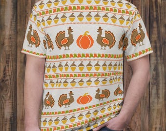 Ugly Thanksgiving T-Shirt | Turkey Trot Tee for Men & Women | Lightweight Funny Holiday Top