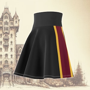 Tower of Terror Bellhop All-Over Print Costume Skater Skirt Cute Studios Attraction Bounding Outfit Idea or runDisney Race Costume Skirt