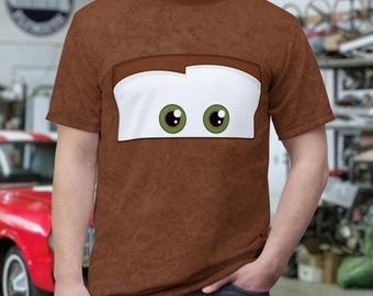 Rusty Brown Tow Truck Shirt | Racing Cars Inspired Costume Shirt: Women's & Unisex S-XXXL