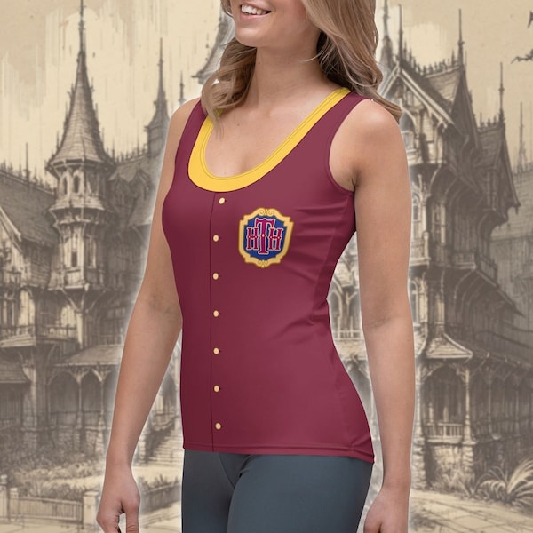 Tower of Terror Bellhop All-Over Print Costume Women's Tank Top | Classic Attraction Cosplay runDisney Runner Outfit Idea