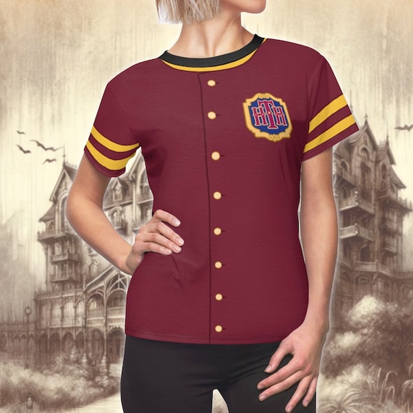 Tower of Terror Bellhop All-Over Print Costume Lightweight Women's T-Shirt | Theme Park Castmember Bounding Outfit | Halloween Costume Shirt