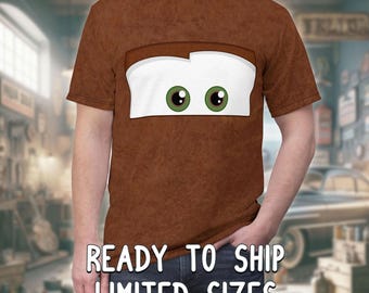 Rusty Brown Tow Truck Spoof Tee | Lightweight Unisex Costume T-Shirt * * RUSH SHIPPING AVAILABLE * * Size Large L