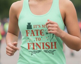 My Fate To Finish Tank Top | Brave Merida Inspired Women's Ladies Ideal Racerback Tank