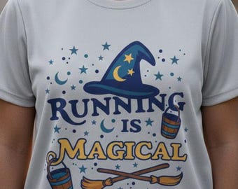 Running is Magical Sport Shirt | Fantasia Inspired Moisture-Wicking Tee for Men & Women | runDisney 10K