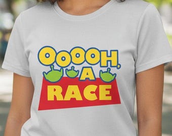 Ooooh, A Race Sport Shirt | Funny Toy Story Inspired Moisture-Wicking Tee | runDisney for Men & Women