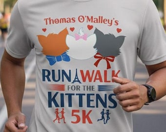 Thomas O'Malley's 5K For the Kittens Sport Shirt | Aristocats Inspired Moisture-Wicking Tee for Men & Women | Size XS-XXXXL