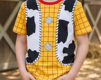 Woody Kid's Shirt | Toy Story Inspired Cartoon Cowboy Shirt for Kids