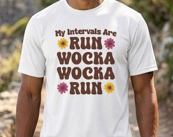 My Intervals Are Run Wocka Wocka Run Shirt | Muppets & Fozzie Bear Inspired Performance Shirt, Tank Top for Runners