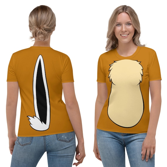 Chip &#39;n&#39; Dale Costume Chipmunk Inspired Dale All-Over Print Women&#39;s Lightweight Costume T-Shirt