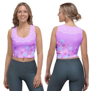 Isabela Crop Top | Encanto Inspired Women's Cropped Tank Top image 2