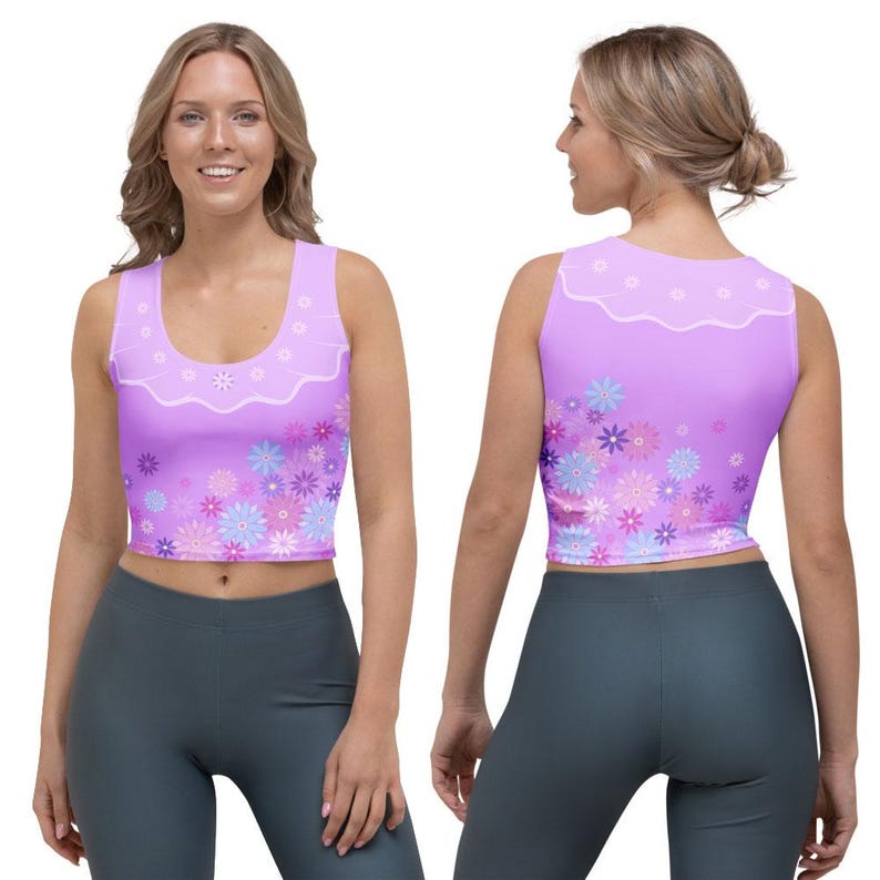 Isabela Crop Top | Encanto Inspired Women's Cropped Tank Top image 2