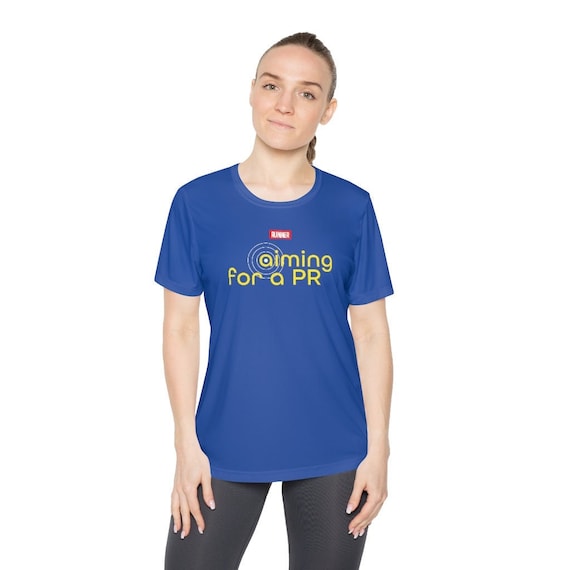 Runner Aiming for a PR Hawkeye Runner Race Women's Sport T-Shirt
