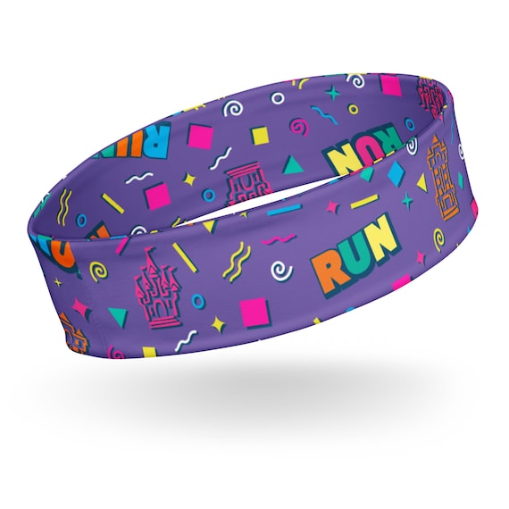 Retro Goofy Inspired Icons Pattern Athletic Headband