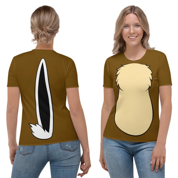 Chip &#39;n&#39; Dale Costume Chipmunk Inspired Chip All-Over Print Women&#39;s Lightweight Costume T-Shirt