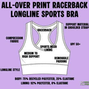 Woody Running Bra | Toy Story Inspired Cartoon Cowboy Racerback Medium-High Support Longline Costume Sports Bra image 10
