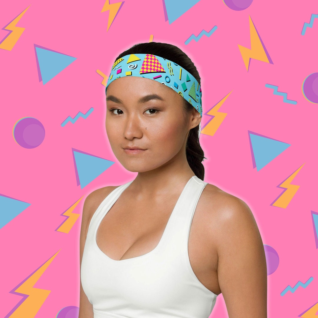 Vintage Throwback Retro 1990s Inspired Geometric Pattern Athletic