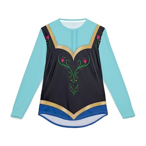 Anna UV Protection Long Sleeve | Frozen Inspired Classic Travel Outfit Unisex Sun T-Shirt image 6