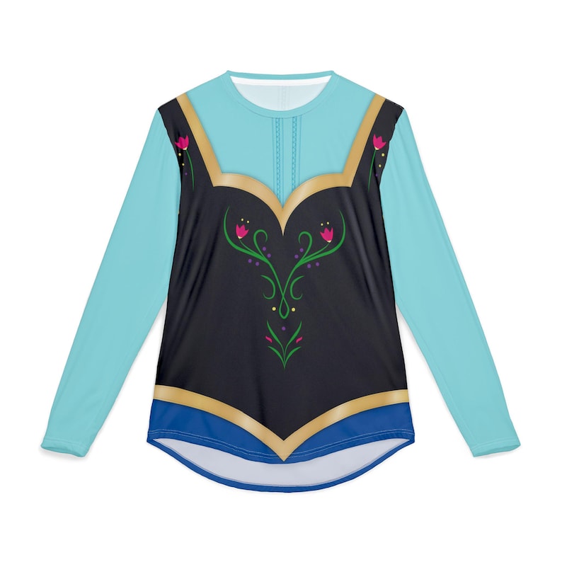 Anna UV Protection Long Sleeve | Frozen Inspired Classic Travel Outfit Unisex Sun T-Shirt image 6