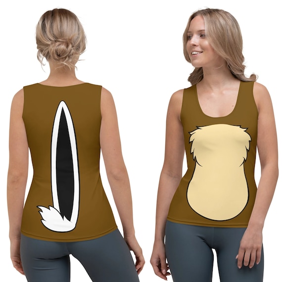 Chip &#39;n&#39; Dale Costume Chipmunk Inspired Chip All-Over Print Costume Women&#39;s Tank Top