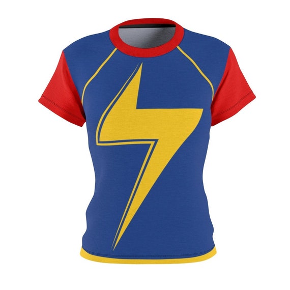 Ms. Marvel Inspired Comic Style All-Over Print Costume Lightweight Women's T-Shirt