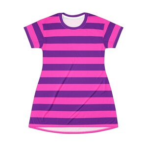 Cheshire Cat Dress | Alice in Wonderland Inspired Adult Costume T-Shirt Dress image 4