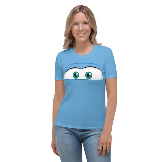 Fun Blue Car Spoof * w/ Run-Eze Back * All-Over Print Costume Lightweight Women's T-Shirt