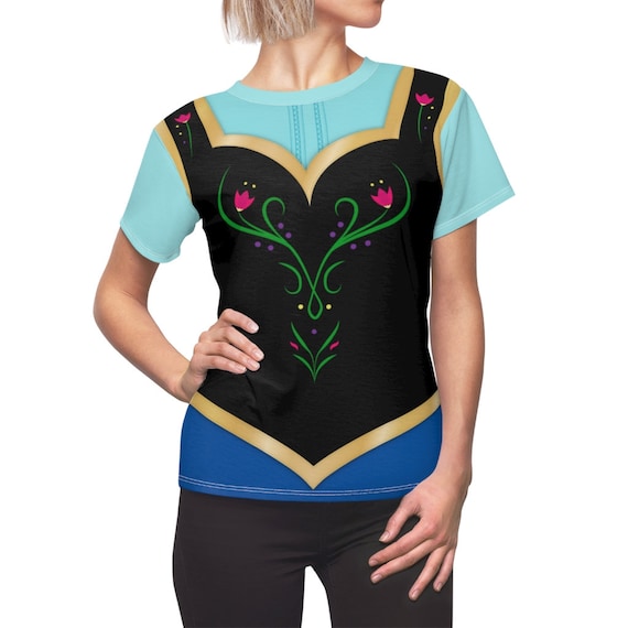Classic Anna Travel Dress T-Shirt | Frozen Inspired Women's Lightweight Costume Tee
