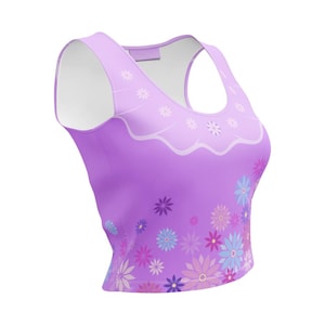Isabela Crop Top | Encanto Inspired Women's Cropped Tank Top image 5