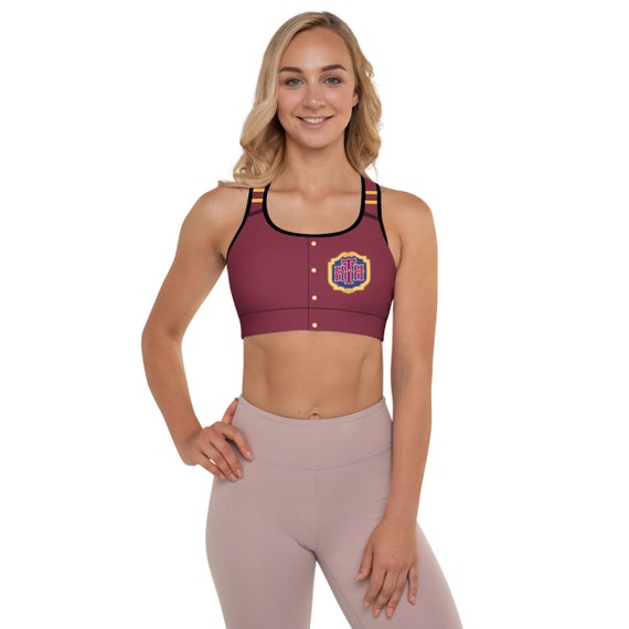 Tower of Terror Bellhop Padded Racerback Medium Support Costume Sports Bra