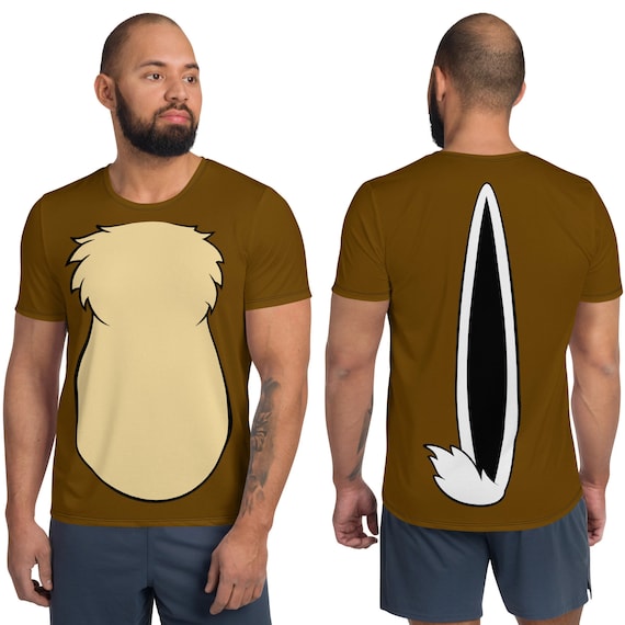 Chip &#39;n&#39; Dale Costume Chipmunk Inspired Chip All-Over Print Men&#39;s/Unisex Athletic T-Shirt