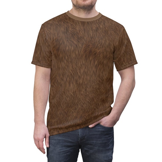 Emile Wookiee Bullseye Brother Bear Brown Fur All-Over Print Costume Lightweight Unisex T-Shirt
