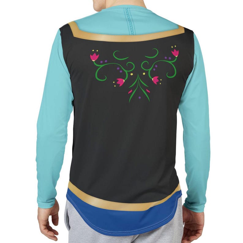 Anna UV Protection Long Sleeve | Frozen Inspired Classic Travel Outfit Unisex Sun T-Shirt image 5
