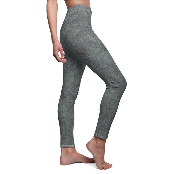 Remy Rat Mouse Grey Fur All-Over Print Costume Casual Leggings