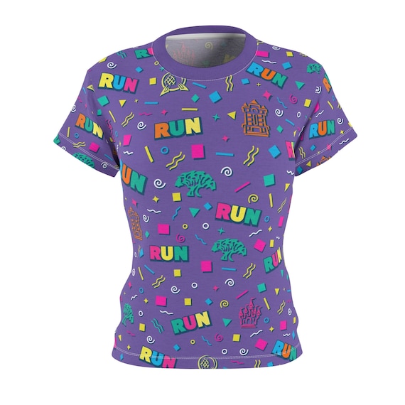 Retro Goofy Inspired Icons Pattern All-Over Print Women&#39;s Lightweight Costume T-Shirt