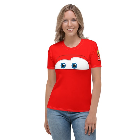 Fun Red Car Spoof All-Over Print Women's Lightweight Costume T-Shirt