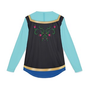Anna UV Protection Long Sleeve | Frozen Inspired Classic Travel Outfit Unisex Sun T-Shirt image 7