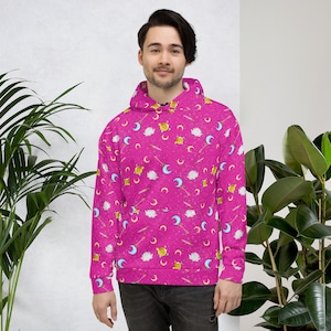 Sailor Moon Pink Hoodie Etsy