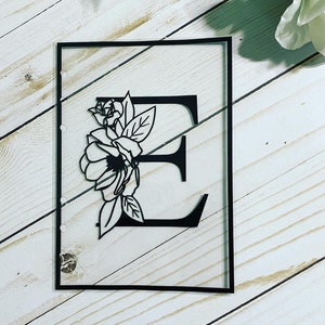 Monogram floral letter