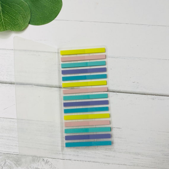 Pastel Highlight Strips Transparent Sticky Notes -  UK