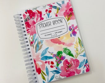 Colorful Flowers - Reusable Sticker Book