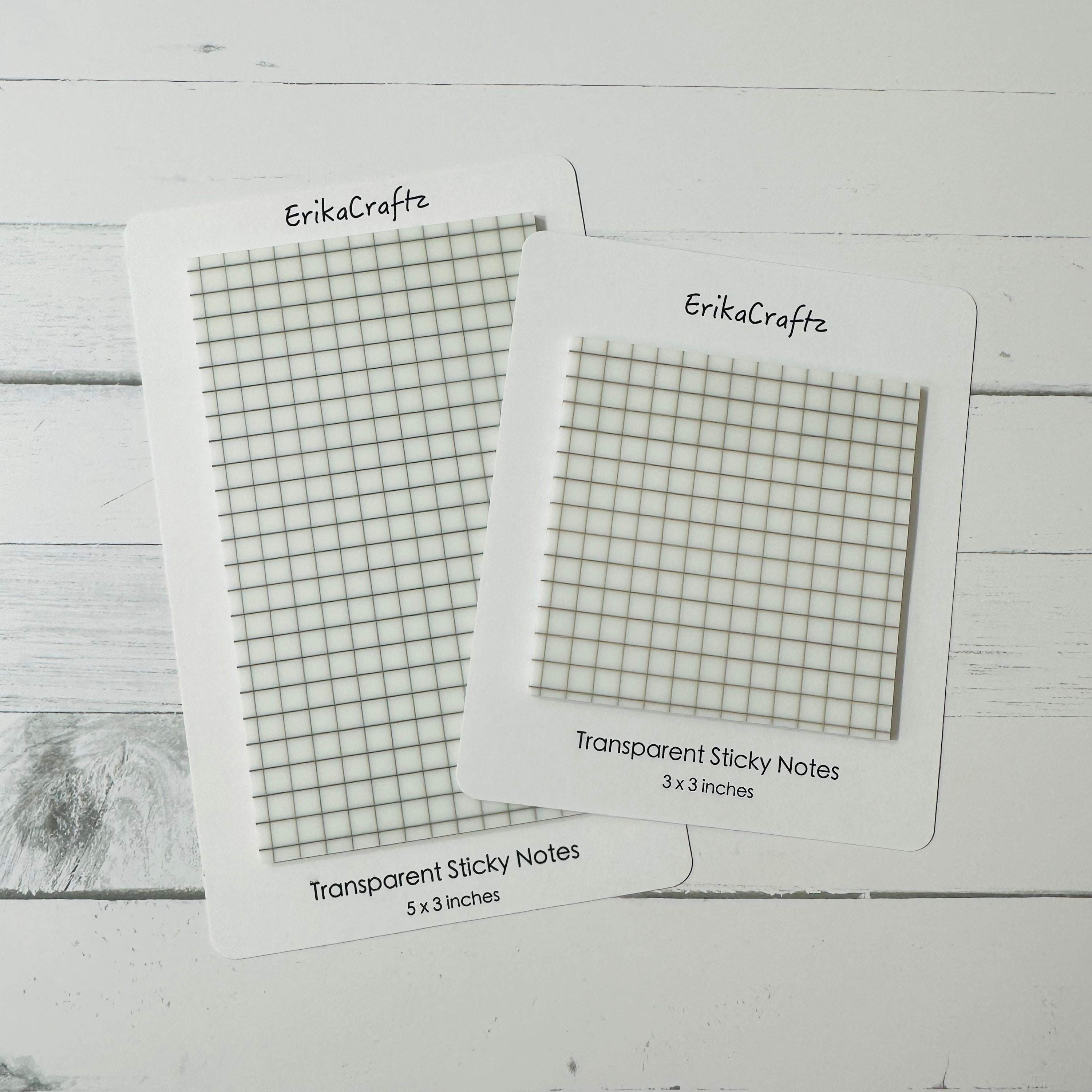 Grid Transparent Sticky Notes 